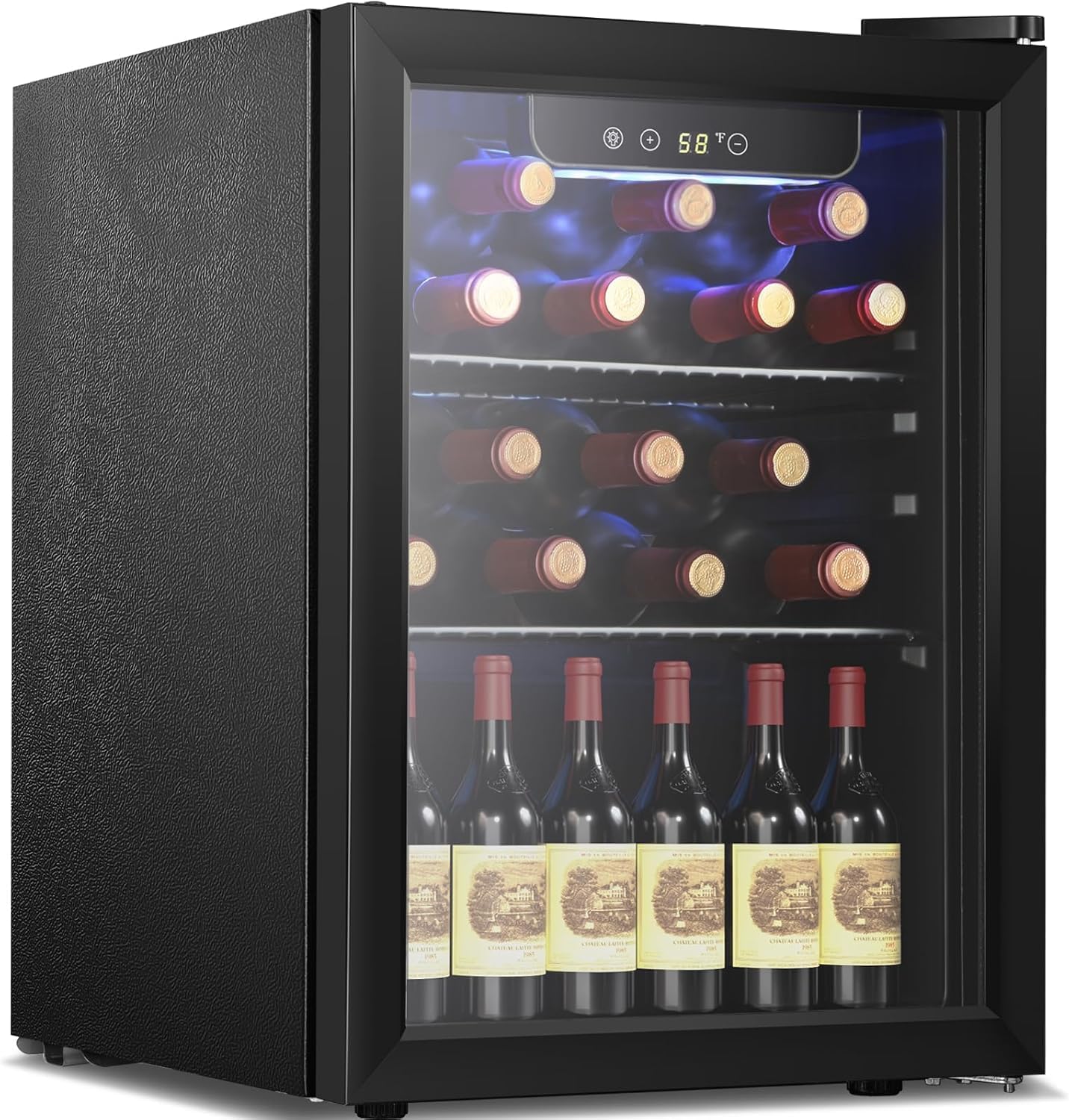 Antarctic Star 26 Bottle 130 Can Wine Cooler/Cabinet Beverage Refrigerator Cellar Beer Clear Glass